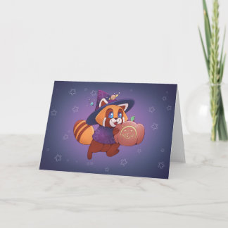 Halloween Space Panda Card