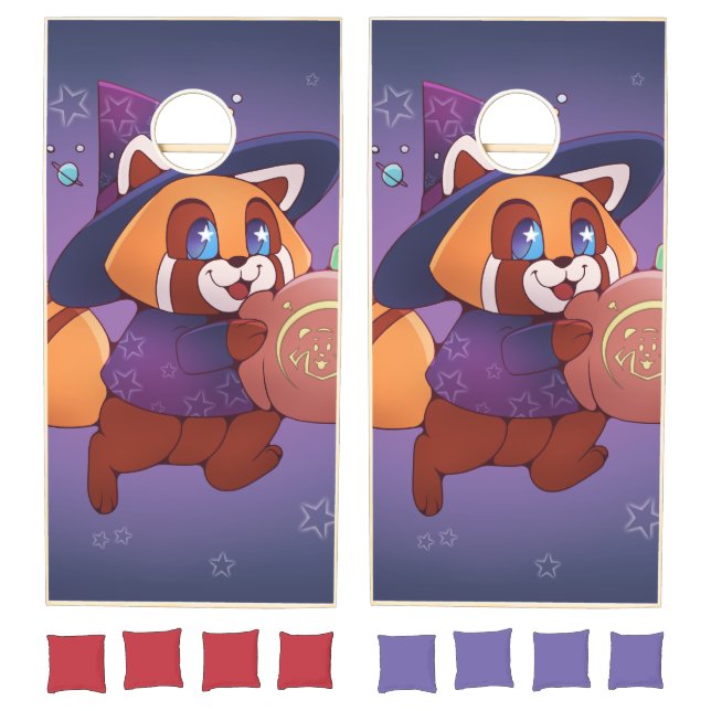 Halloween Space Panda Cornhole Set (Set)