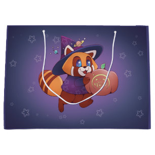 Halloween Space Panda Large Gift Bag