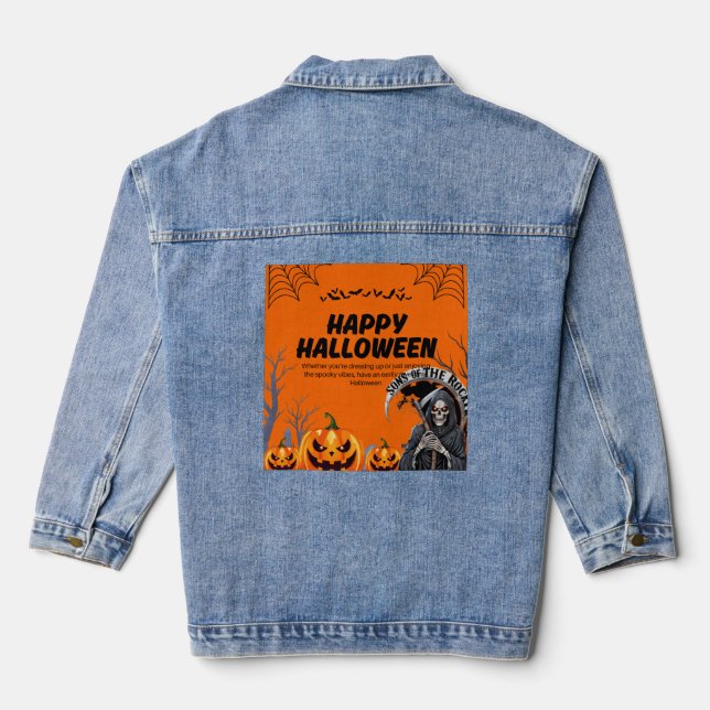 halloween specific denim jacket (Back)