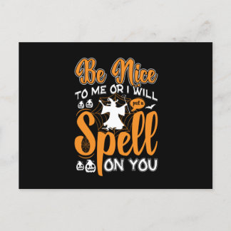 Halloween Spell On You Birthday Postcard