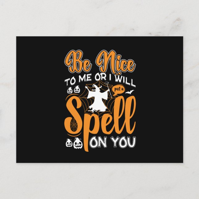 Halloween Spell On You Birthday Postcard (Front)