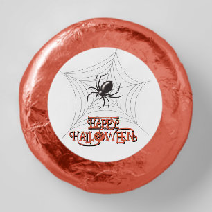 Halloween spider and message dipped oreo cookie favors