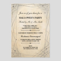 Halloween Spider Black Gothic Frame Party Invite