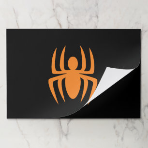 Halloween spider black orange spooky placemats