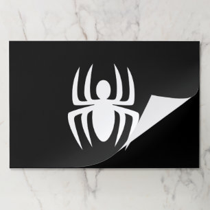 Halloween spider black white spooky placemats