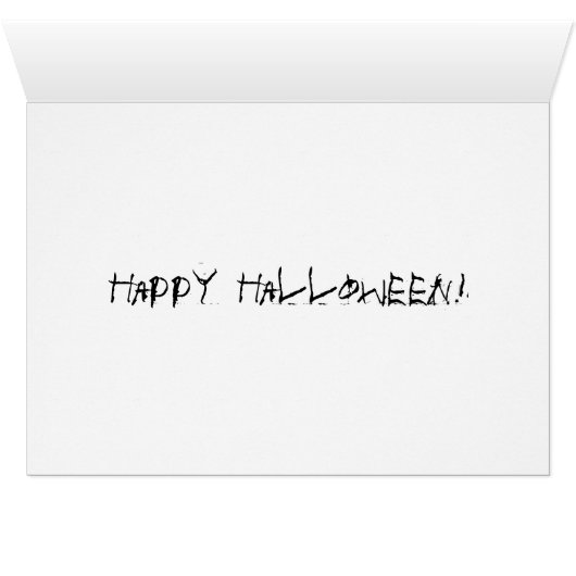 Halloween Spider Card (Inside Horizontal (Bottom))