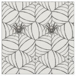 Halloween Spider Cobwebs Light Creepy Pattern Fun Fabric