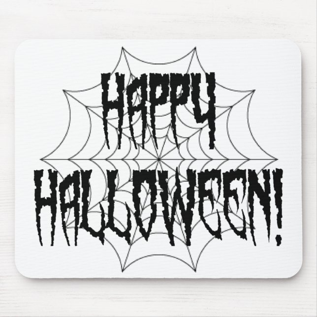 Halloween Spider Fingers and Web Mouse Pad (Front)