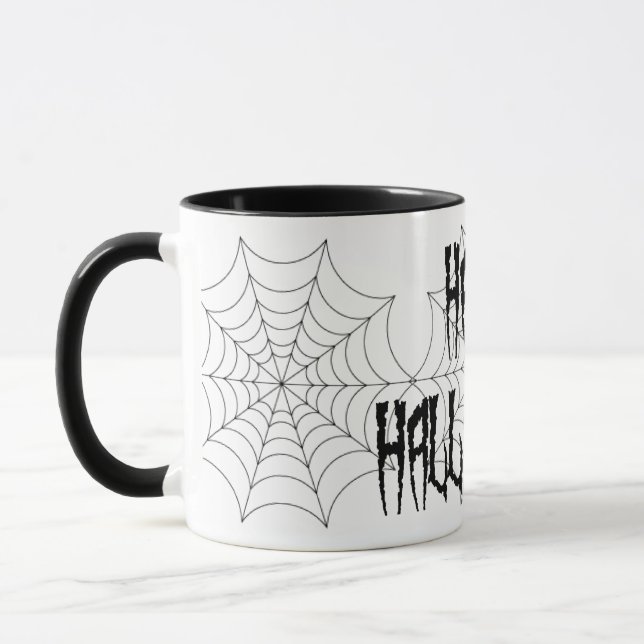 Halloween Spider Fingers and Web Mug (Left)