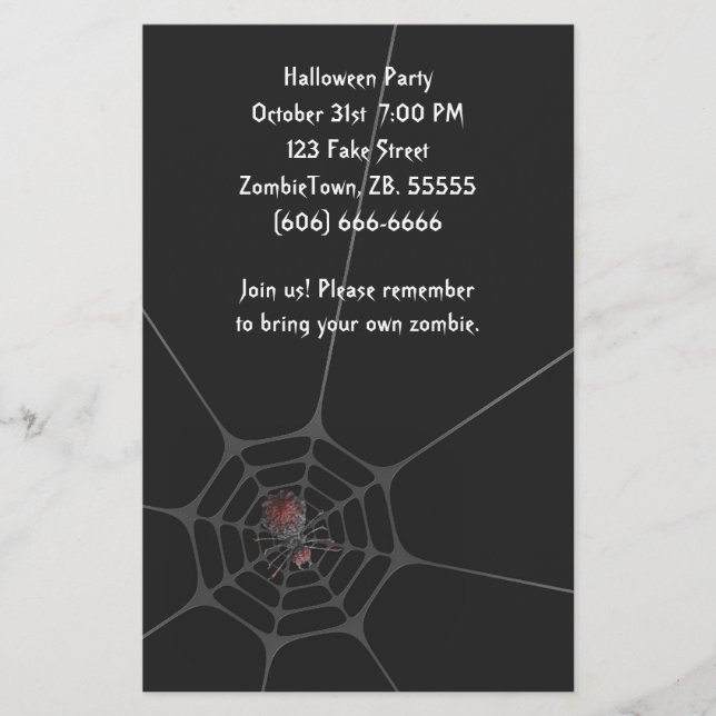 Halloween Spider - Flyer (Front)