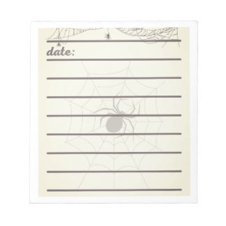 Halloween Spider Journal, Gothic Nature Design Notepad