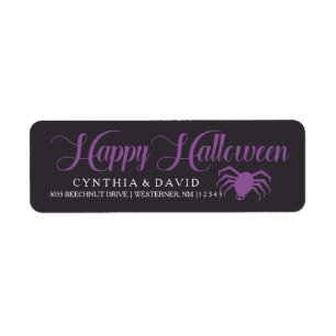 Halloween Spider Label