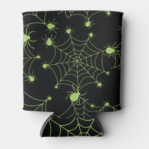 Halloween Spider Net Creative Pattern Can Cooler