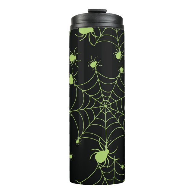 Halloween Spider Net Creative Pattern Thermal Tumbler (Front)