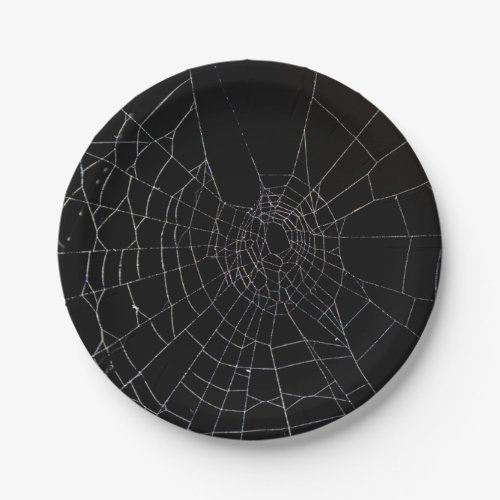 Halloween Spider Net  Paper Plates
