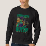 Halloween Spider Queen Web Pumpkin Witch Girl Boo  Sweatshirt