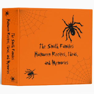 Halloween Spider Recipe, Ideas, and Memories binde Binder