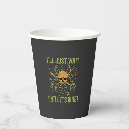 Halloween Spider Skull Quiet Paper Cups