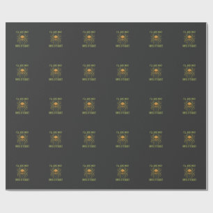 Halloween Spider Skull Quiet Wrapping Paper