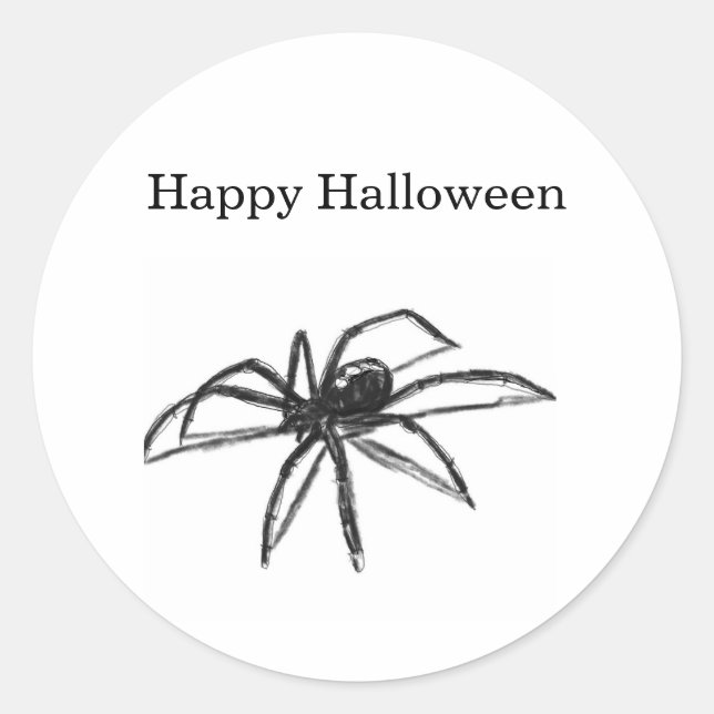 Halloween Spider Sticker (Front)
