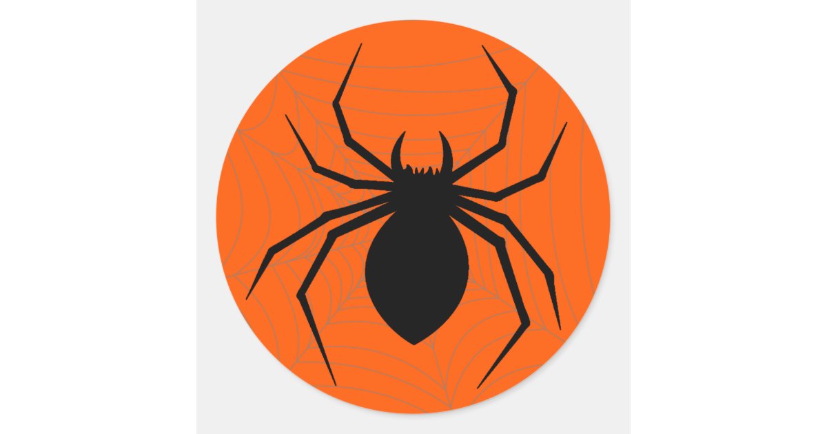 Halloween Spider Sticker Zazzle 3176