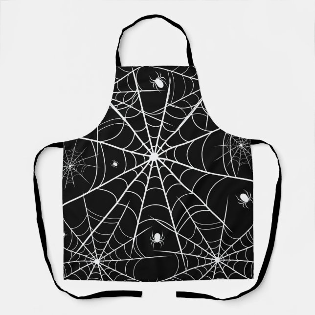 Halloween Spider Web Apron (Front)