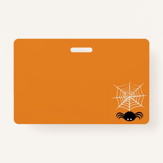 Halloween Spider Web Badge (Front)