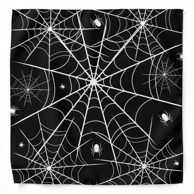 Halloween Spider Web Bandana (Front)