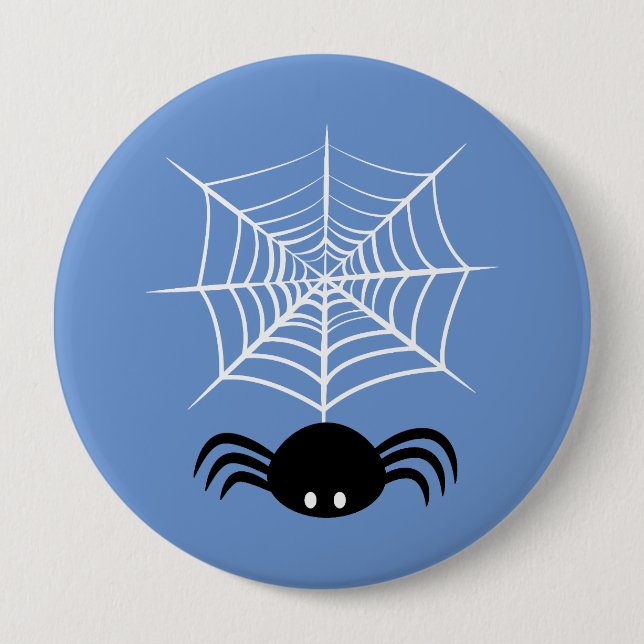 Halloween Spider Web  Button (Front)