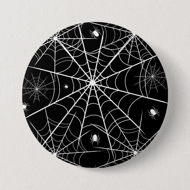 Halloween Spider Web Button (Front)