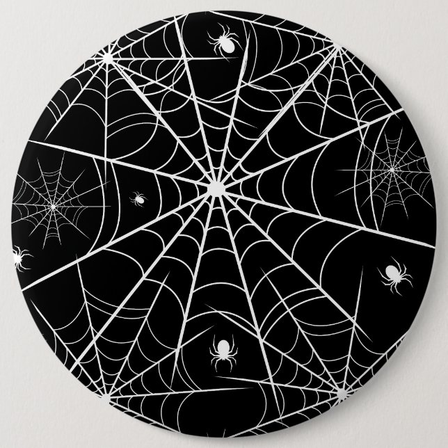Halloween Spider Web Button (Front)
