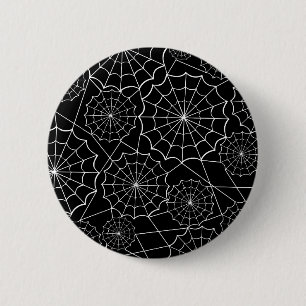 halloween spider web button