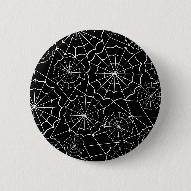 halloween spider web button (Front)