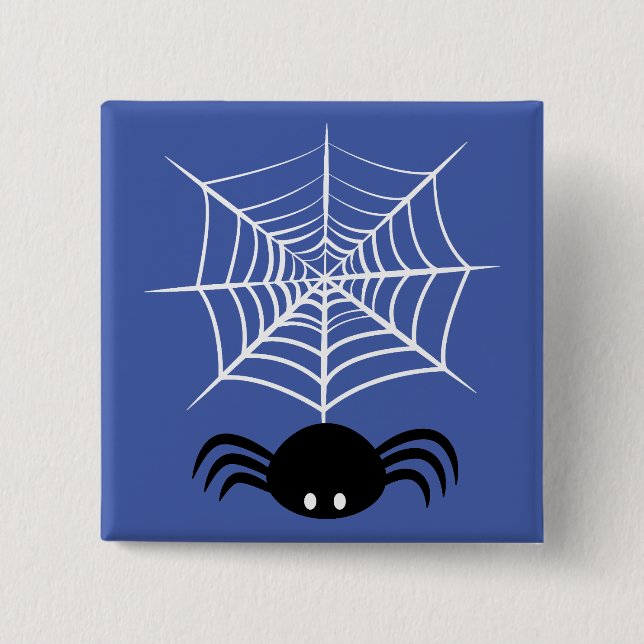 Halloween Spider Web  Button (Front)