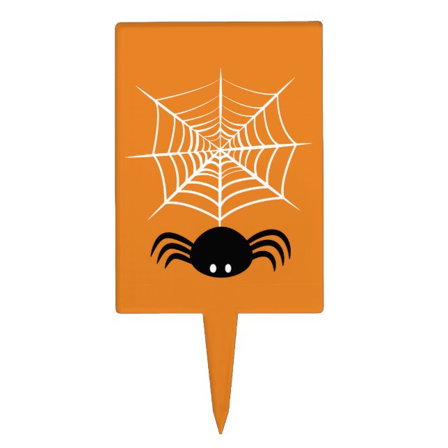 Halloween Spider Web  Cake Topper (Front)