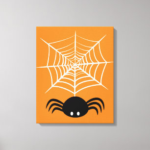 Halloween Spider Web Canvas Print