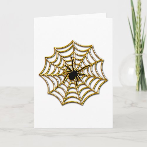 Halloween Spider Web Card