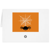 Halloween Spider Web Cards (Back Horizontal)