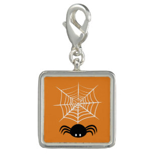 Halloween Spider Web  Charm