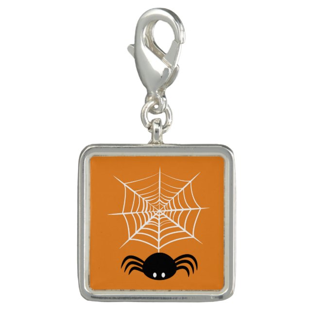 Halloween Spider Web  Charm (Front)