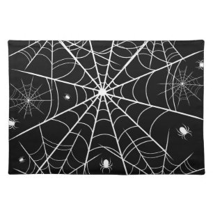 Halloween Spider Web Cloth Placemat