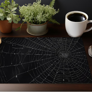 Halloween Spider Web Cloth Placemat