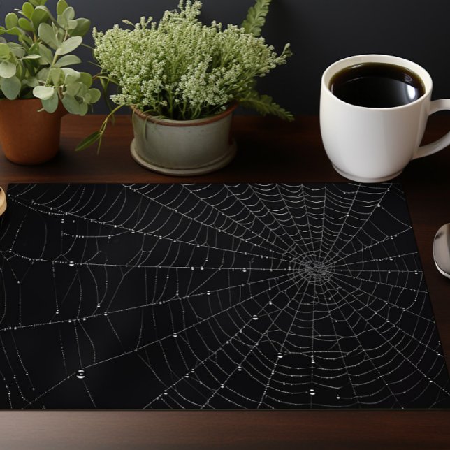 Halloween Spider Web  Cloth Placemat (Creator Uploaded)