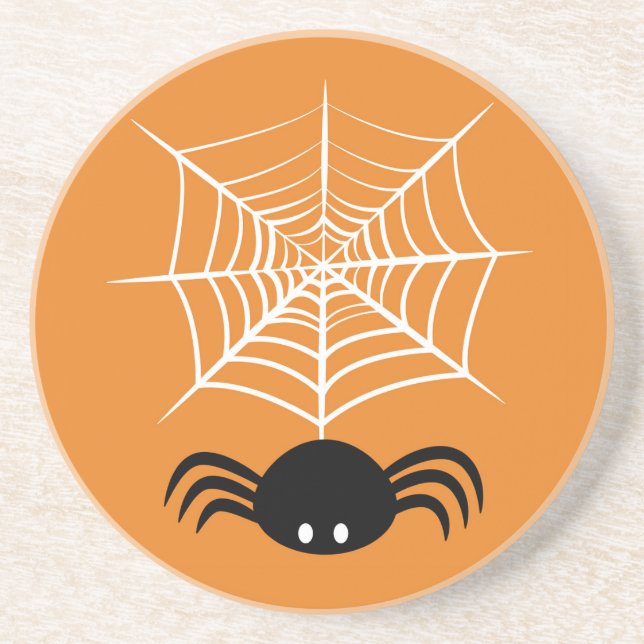 Halloween Spider Web  Coaster (Front)