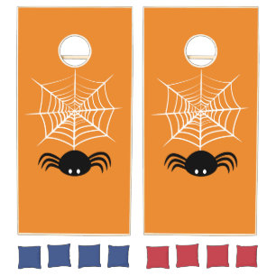 Halloween Spider Web Cornhole Set
