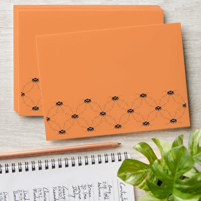 Halloween Spider Web Envelope (Stacked)