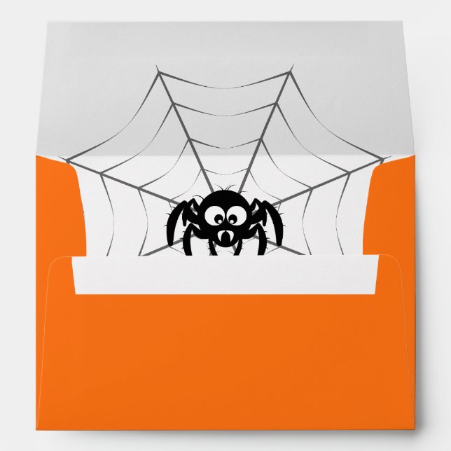 Halloween Spider Web Envelope (Back (Bottom))