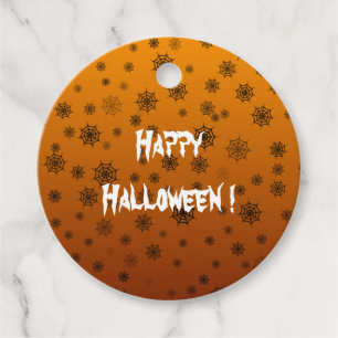 Halloween Spider Web Favor Tags