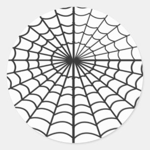 Halloween Spider Web Fun Kid Friendly Classic Round Sticker